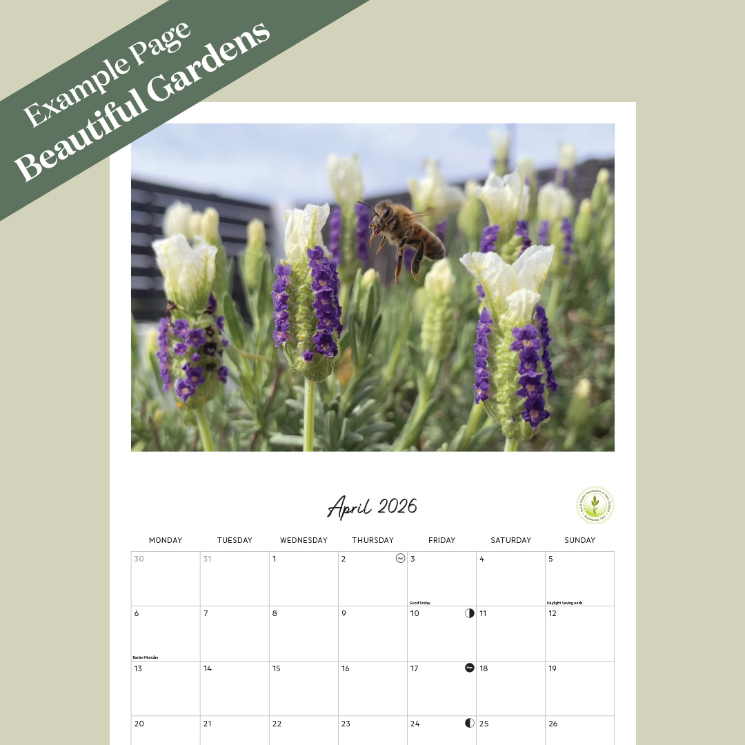 beautiful gardens calendar example